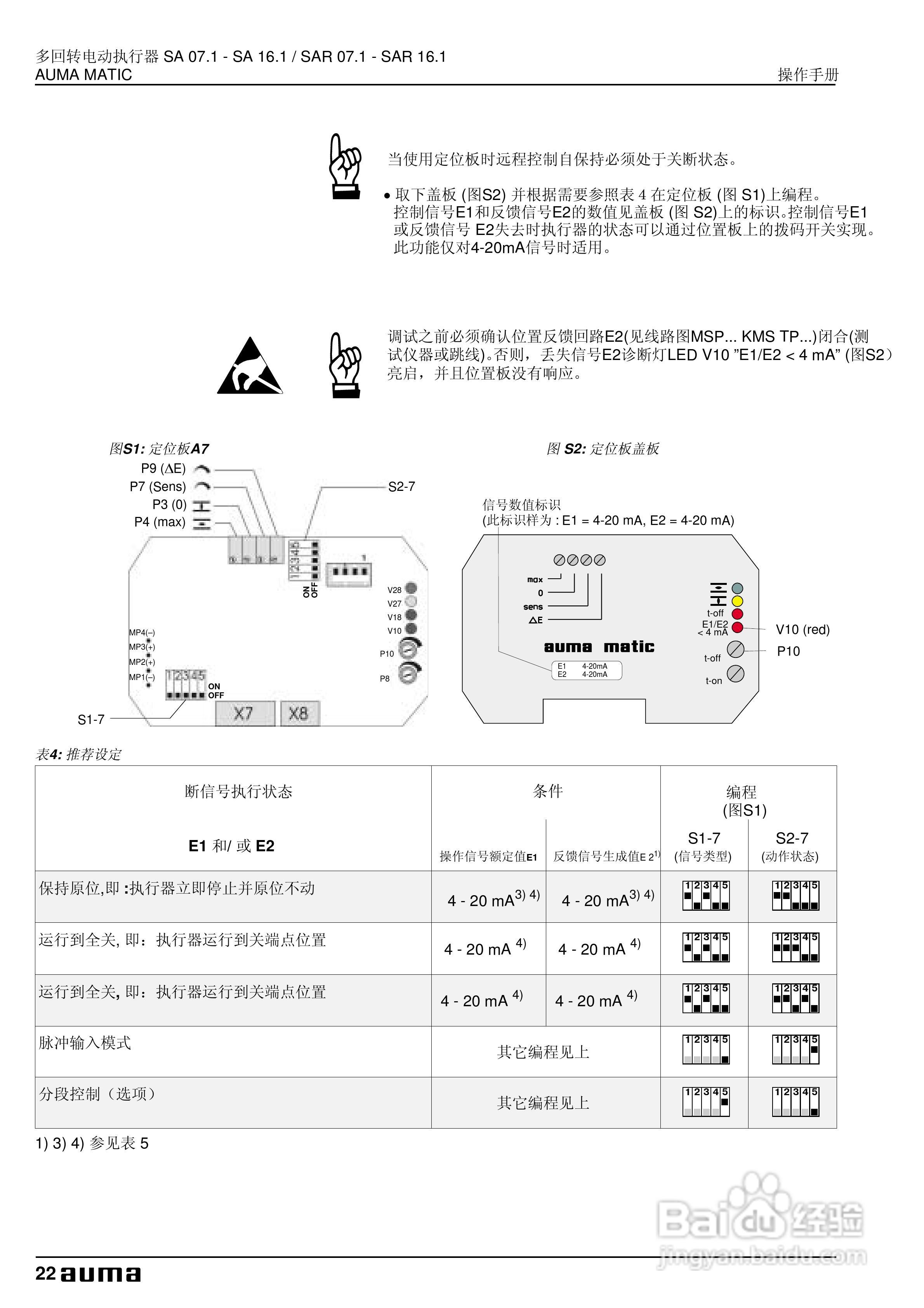 Auma多回转电动执行器操作手册:[3]