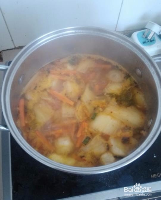 泡菜豆腐鲜蔬锅