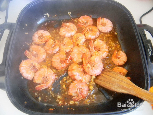 蒜香虾的制作方法