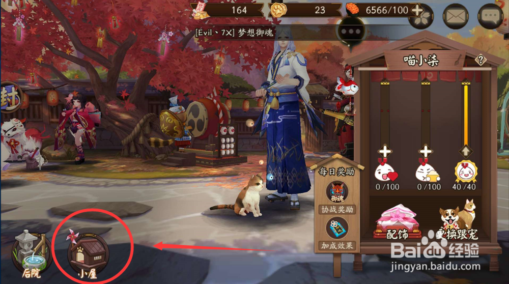 阴阳师怎么给收养的小宠物喂食