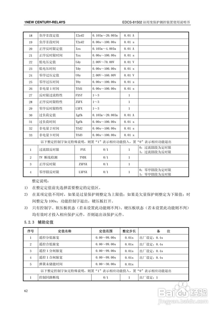 新世纪EDCS-81503站用变保护测控装置说明书:[7]