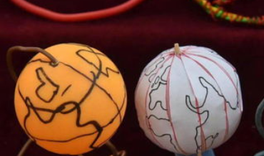 地球仪的制作方法乒乓球