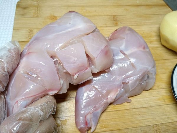 烤兔腿薯角美味cp