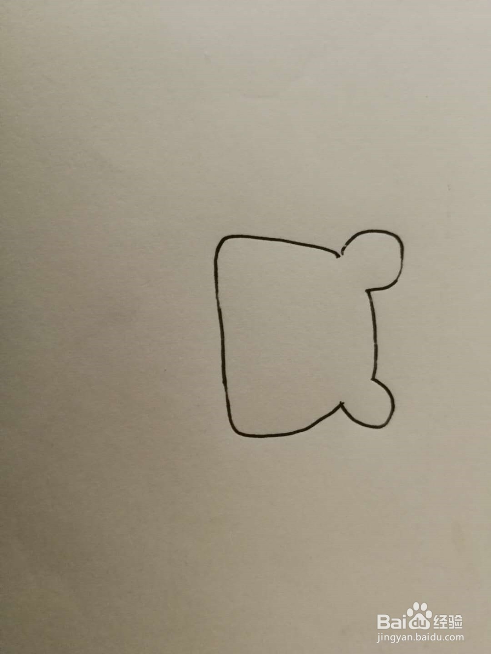 简笔画花边老虎