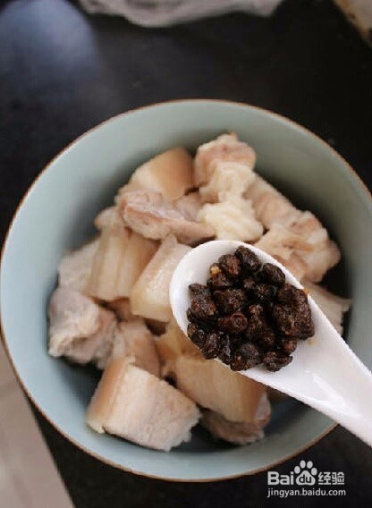 在家蒸五花肉吃