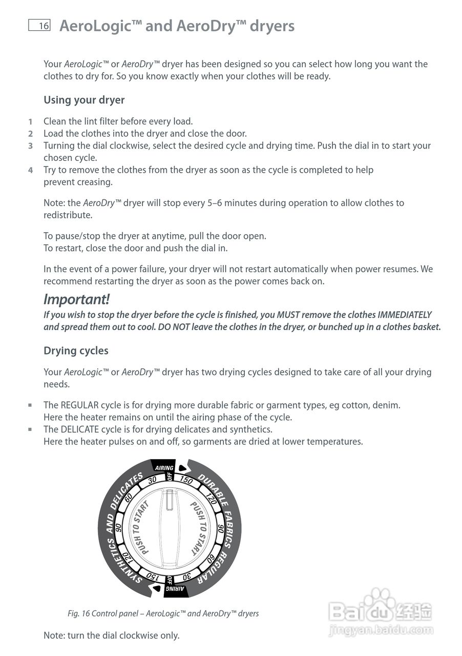 斐雪派克DE50F56E滚桶洗衣机说明书:[2]