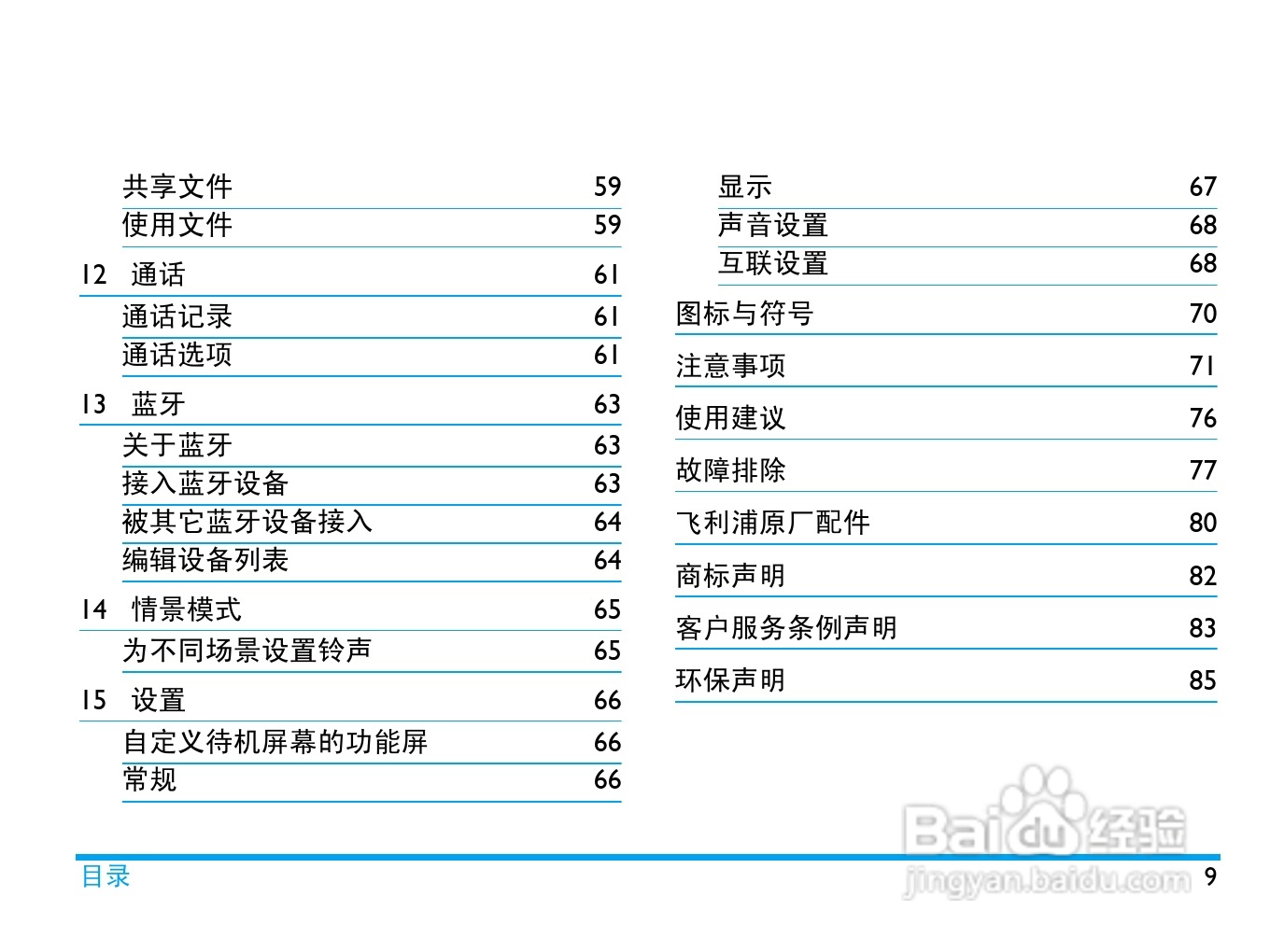 飞利浦 X830使用说明书:[1]