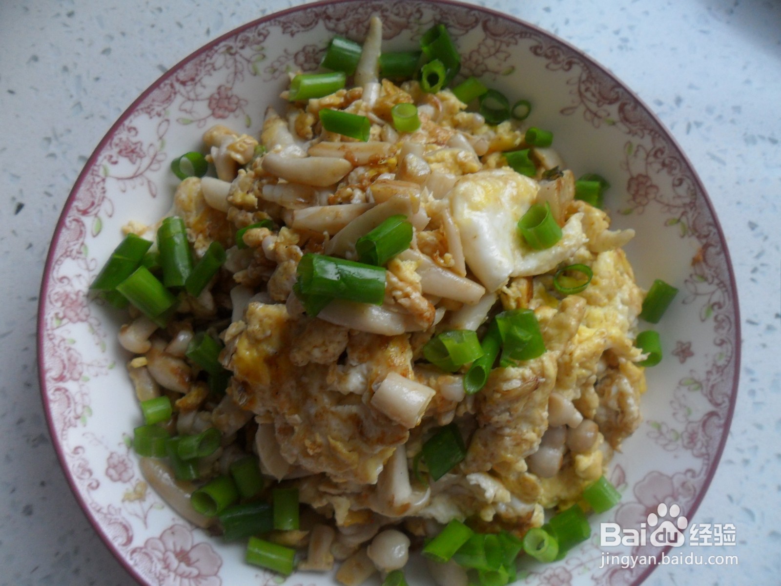 金福菇炒鸡蛋怎么做