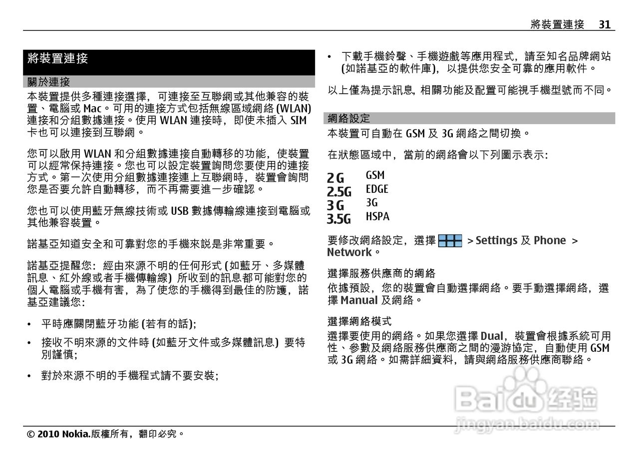 诺基亚Nokia N900手机使用说明书:[4]