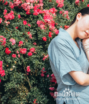 蔷薇花人像的拍摄技巧