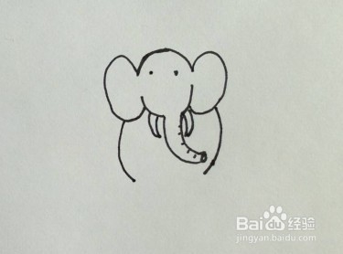 简笔画：大象画法教程，如何画大象？