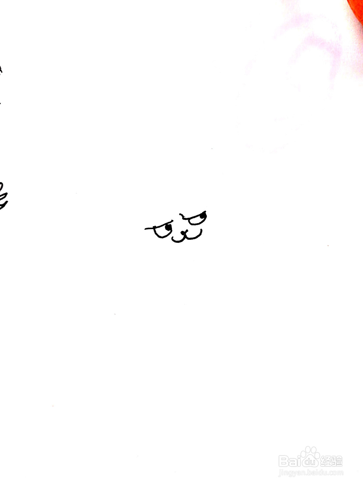 狸猫线描画怎么画