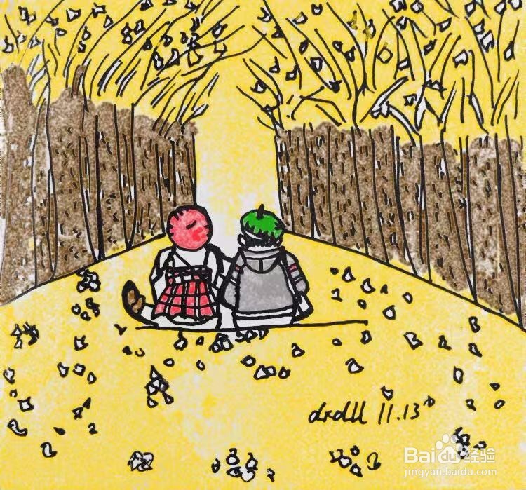 茉莉蜡笔手绘之好朋友