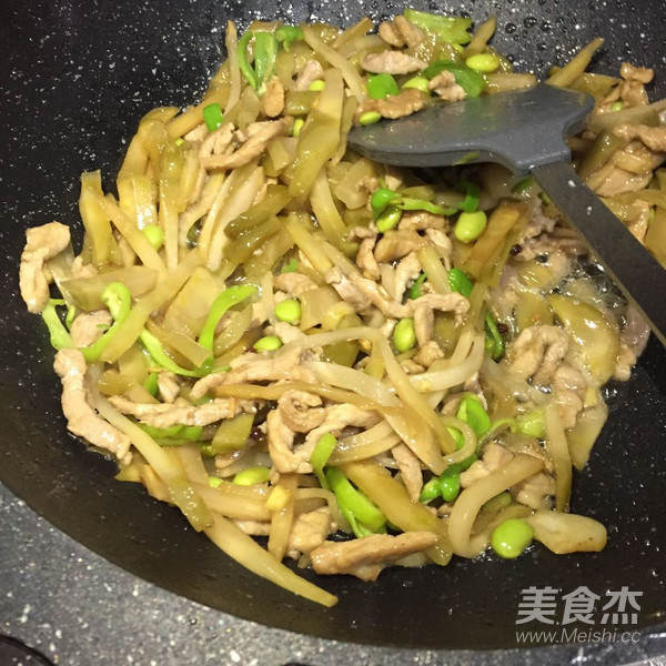 榨菜毛豆肉丝