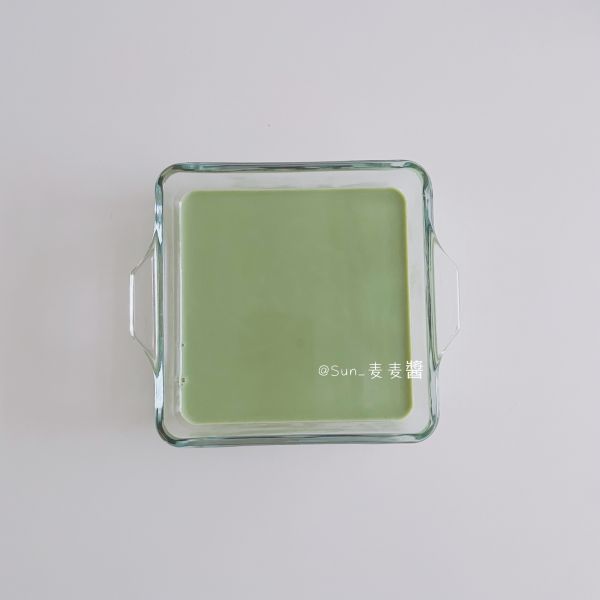 抹茶蔓越莓奶冻