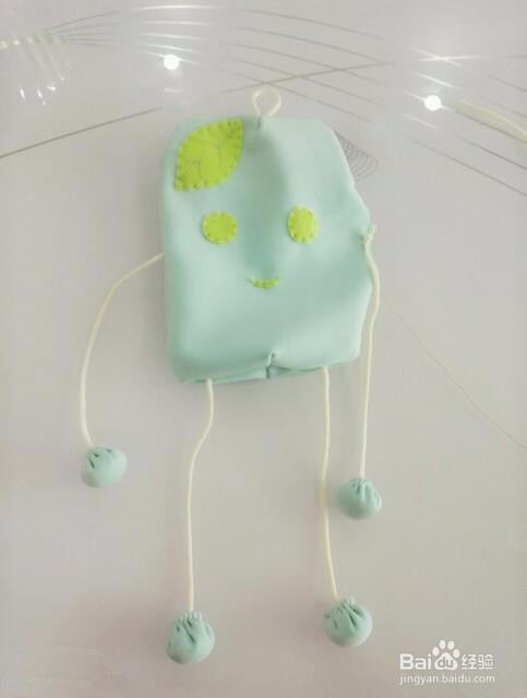 不织布绿豆娃娃