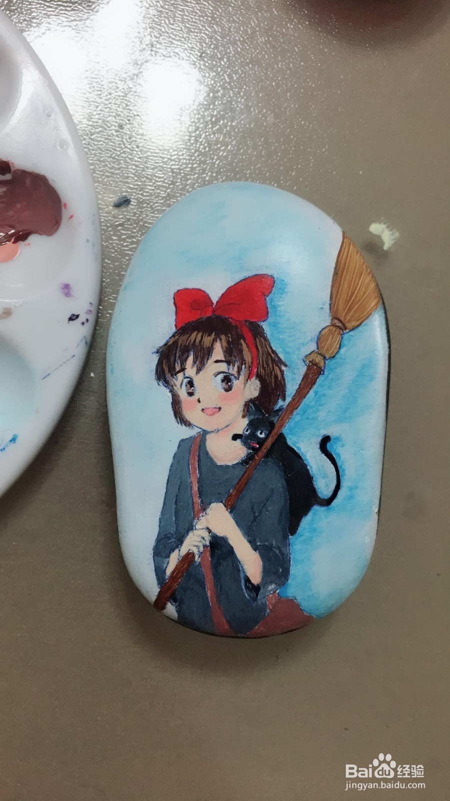 怎么画石头画魔女宅急便