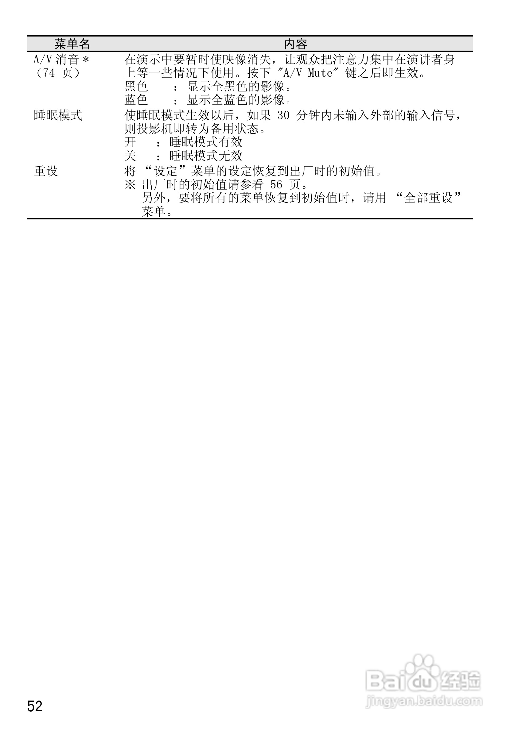 爱普生EMP-50投影仪使用说明书:[6]