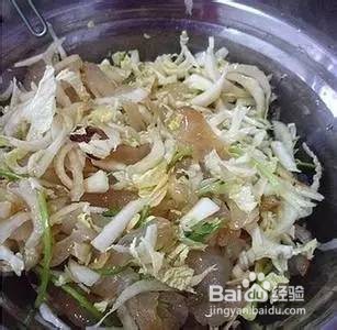 蒜泥白菜心拌海蜇皮