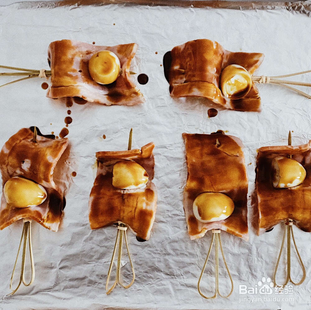 好吃入味的培根卷鹌鹑蛋