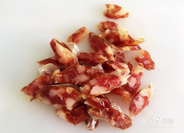 腊肠炒蒜苔的做法