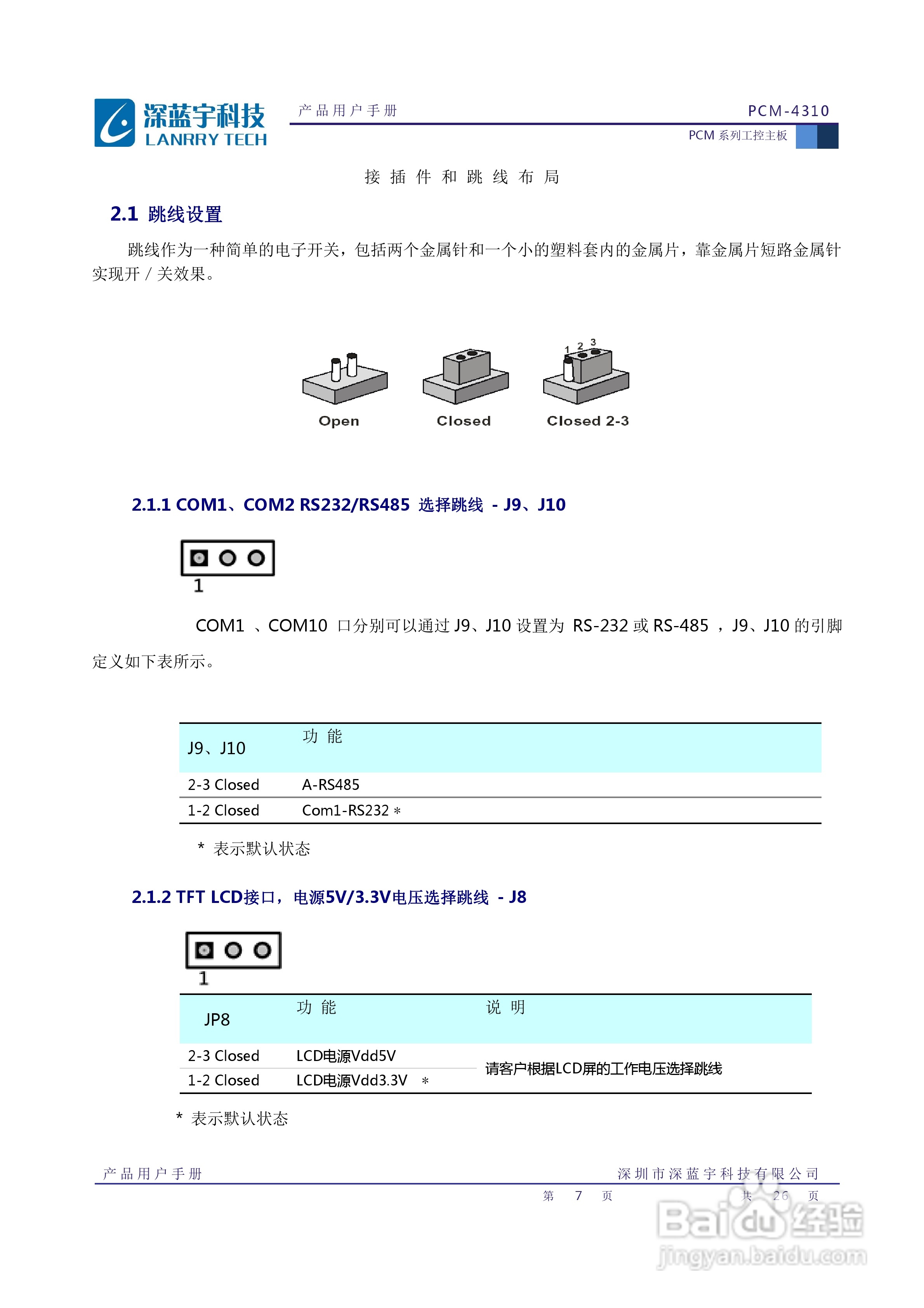 深蓝宇PCM-4310工业主板用户手册:[1]