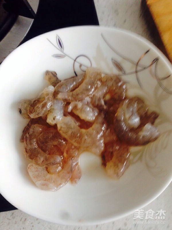 菠萝炒虾仁的做法