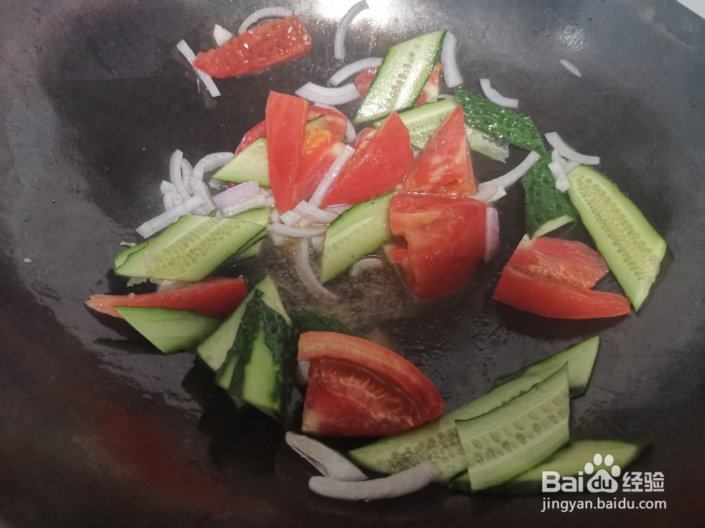 黄瓜柿子鸡蛋汤