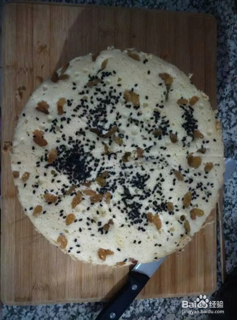 美味的干果蛋糕