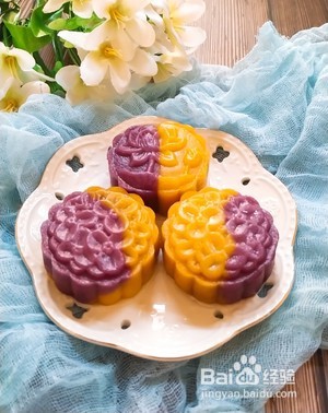 紫薯南瓜糯米糕的做法