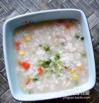 美味又营养的鲜虾蔬菜粥