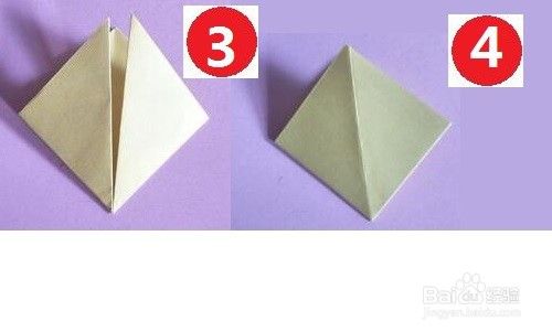 纸牌中桃花折纸教程