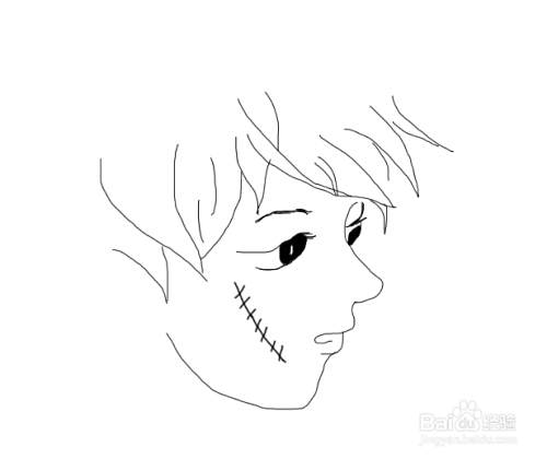 画伤疤教程简单的