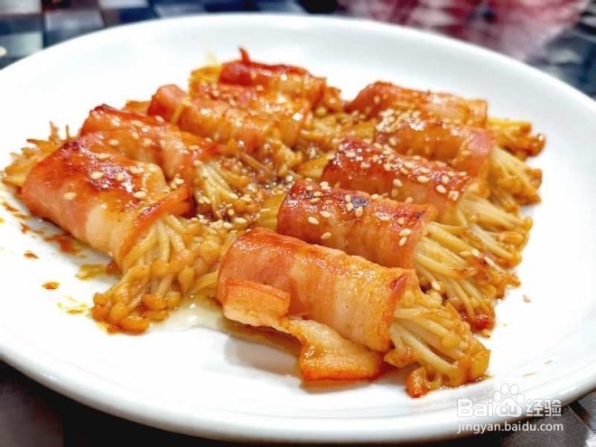 培根金针菇卷做法