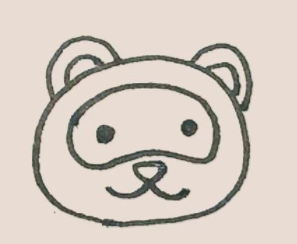 手绘简笔画之小熊猫的画法