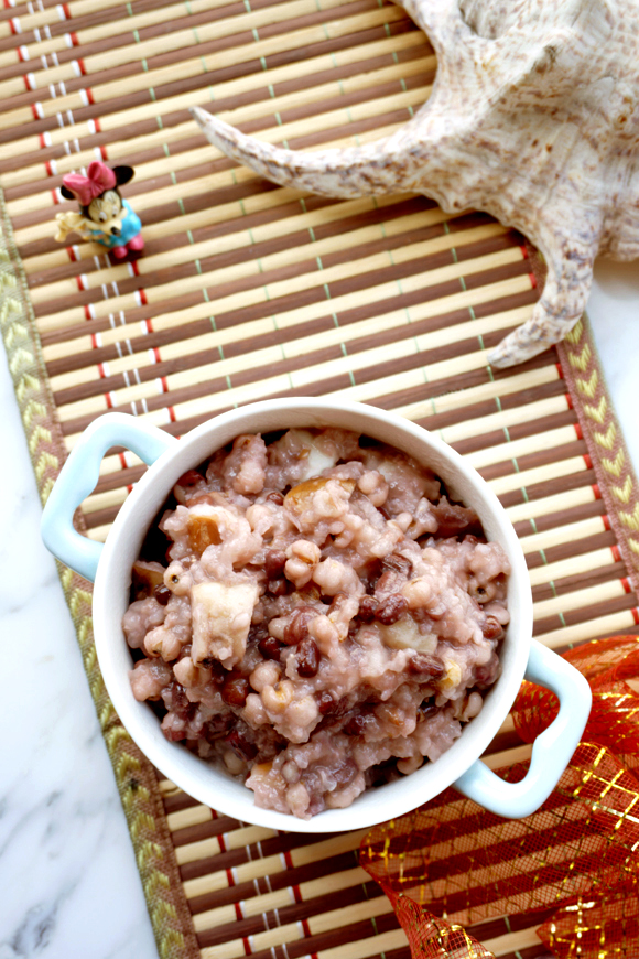 菱角红豆薏仁米糯米饭
