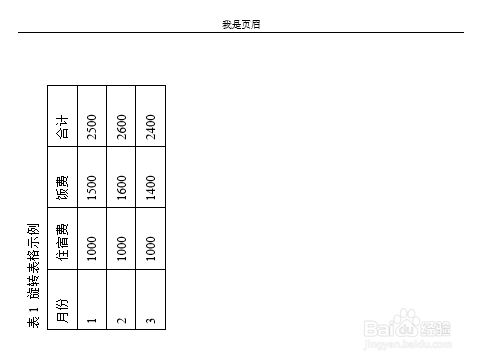 将Word表格逆时针旋转90度的简单方法