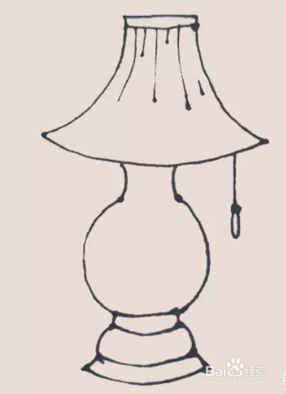 小巧精致的台灯的画法