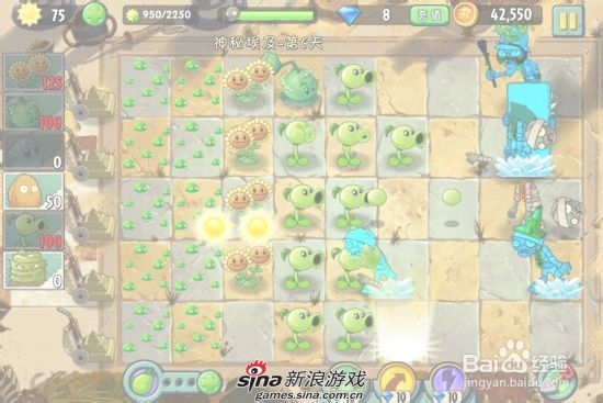 植物大战僵尸2中文版神秘埃及第六关：[2]二星