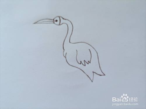 儿童简笔画 怎样画一只鹤