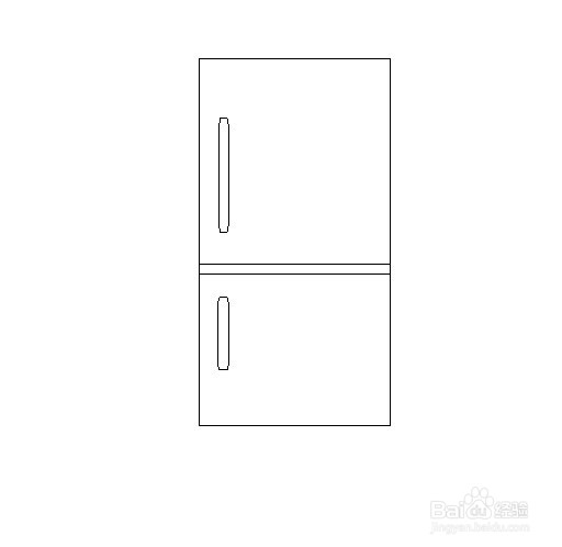 如何用画图软件画一个冰箱