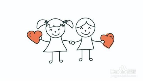 情侣小人怎么画才好看