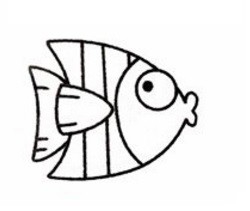 简笔画系列，如何画亲亲小鱼