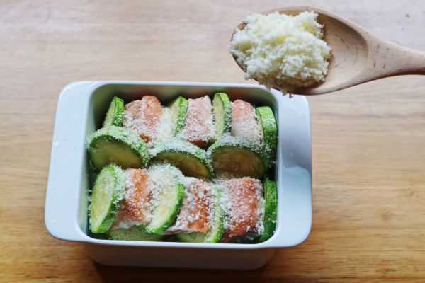 芝士蔬菜焗三文鱼