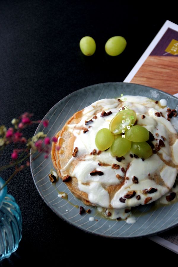 酸奶焦糖山核桃红豆松饼