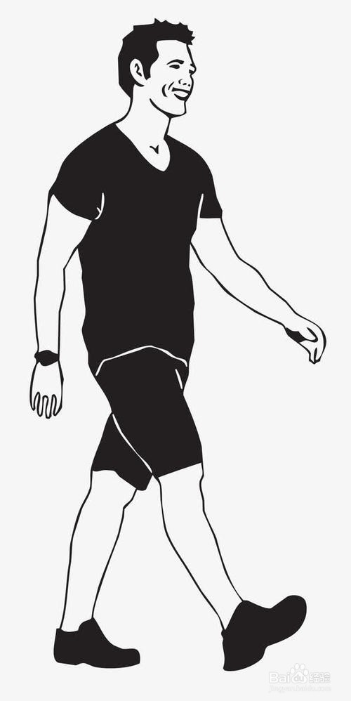 男人走路有气质图解