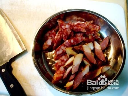 杭椒豆豉炒腊味