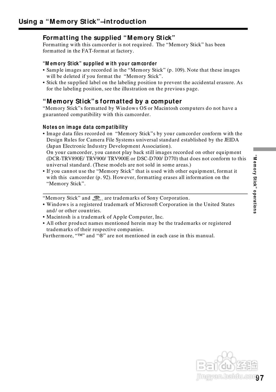 索尼DCR-PC5数码摄像机说明书:[10]