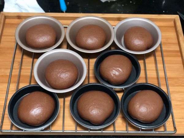 卡仕达酱巧克力可可面包