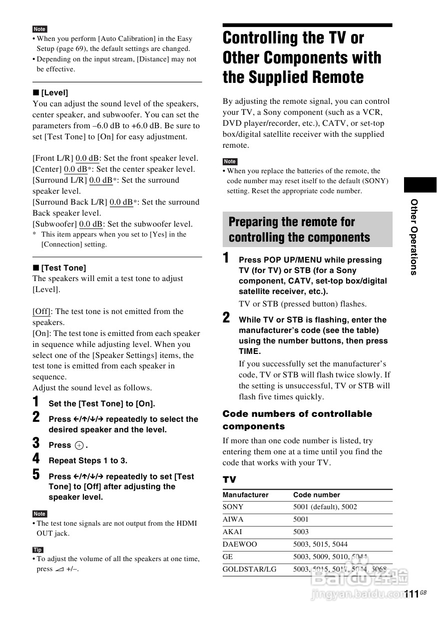 SONY BDV-IT1000蓝光DVD无线环绕家庭影院用户手册:[6]